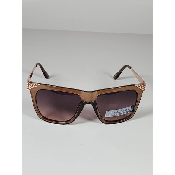 FGX Foster Grant Full Classic Brown & 3D Gold Snake Deco Sunglasses 52333FGX200 - Picture 3 of 11